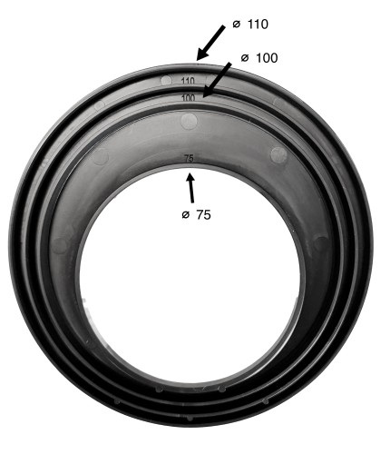 OSADNIK RYNNOWY Czyszczak Rynny STUDZIENKA Rewizja 110 mm DOLNY