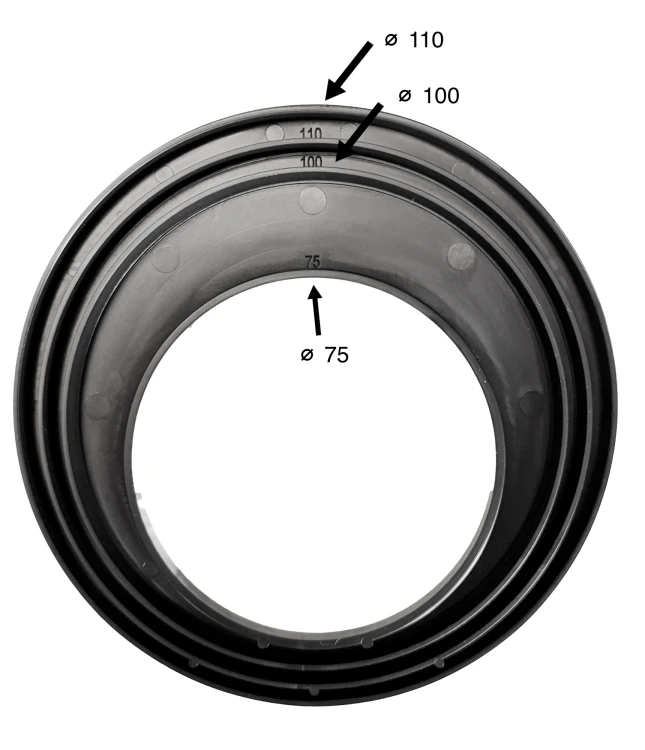 OSADNIK RYNNOWY Czyszczak Rynny STUDZIENKA Rewizja 110 mm DOLNY